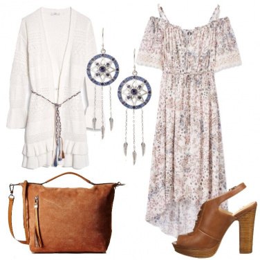 Outfit L\'abito fiori e pizzi
