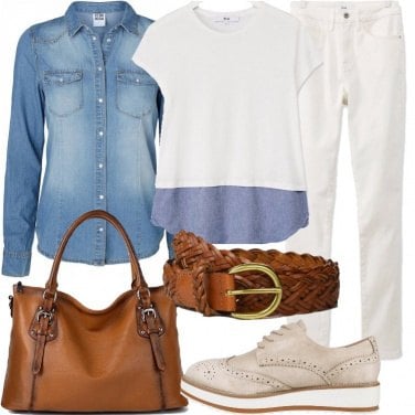 Outfit Scegli la borsa in cuoio