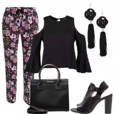 Outfit Il pantalone floreale