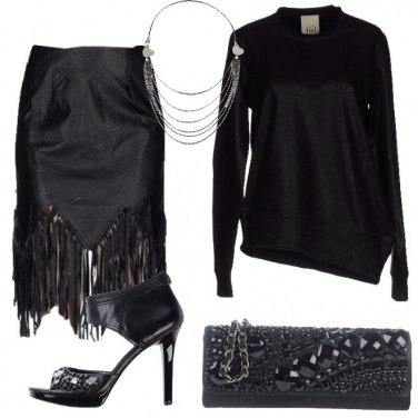 Outfit Splendente in nero
