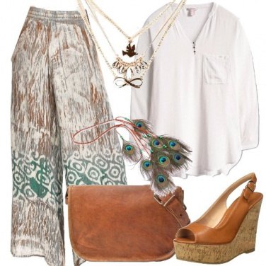 Outfit Pantaloni palazzo davvero particolari