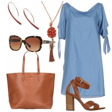Outfit Denim e cuoio