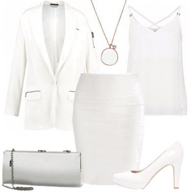 Outfit Bianco chic