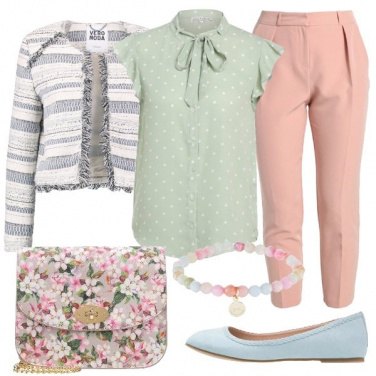 Outfit Bon ton dai colori pastello