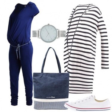 Outfit Comoda con le righe