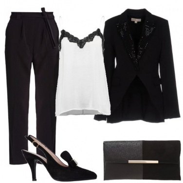 Outfit Revers di strass