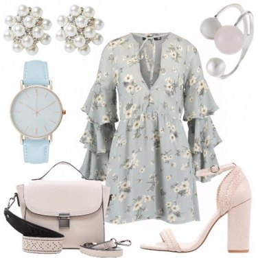 Outfit Perle e fiori