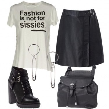 Outfit Slogan rock