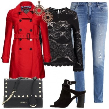 Outfit Il rosso e il nero