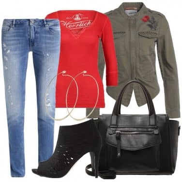 Outfit La giacca in stile militare