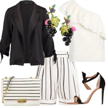 Outfit Righe verticali e orizzontali