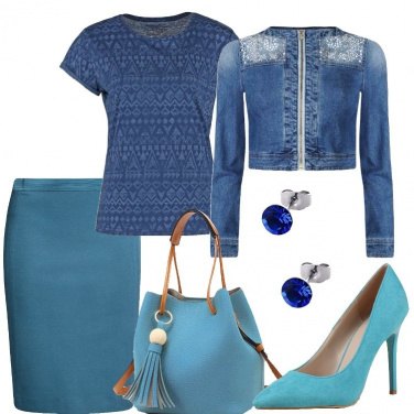 Outfit Sfumature di blu