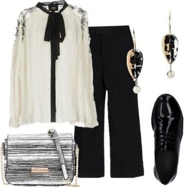 Outfit Camicia plissettata