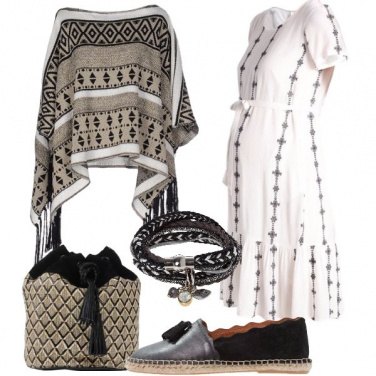 Outfit Boho chic premaman