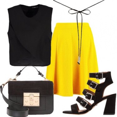 Outfit Una gonna gialla