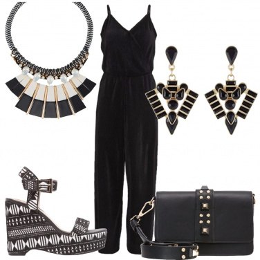 Outfit Sandali con fantasia