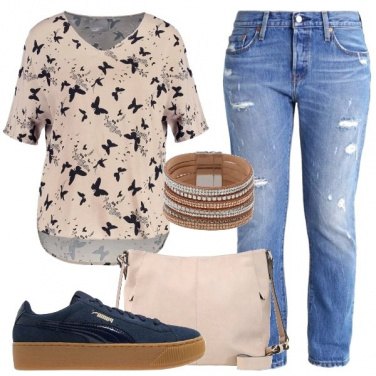 Outfit Oggi con le farfalle