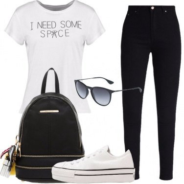 Outfit Bianco e nero