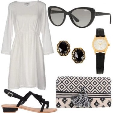 Outfit Bianco e nero