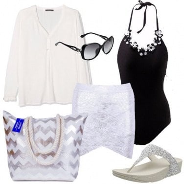 Outfit Silver in spiaggia