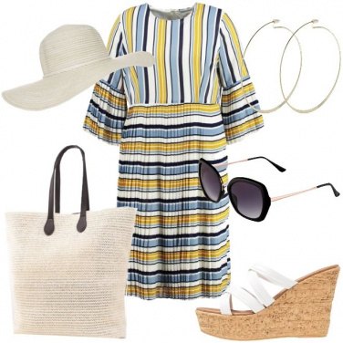 Outfit Righe e curve