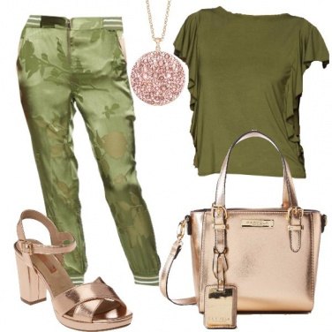Outfit Raggi lucenti sul verde