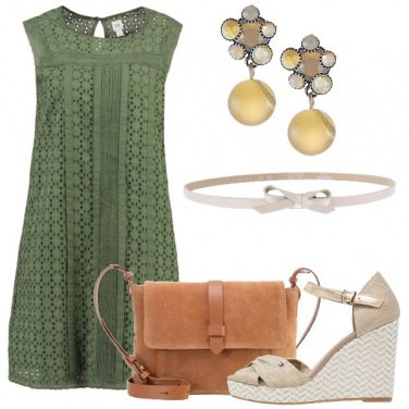 Outfit Cotone e pelle