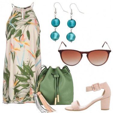 Outfit Fiori e foglie tropicali