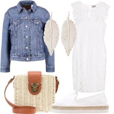 Outfit Tubino bianco