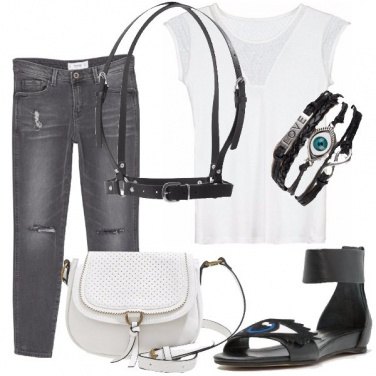 Outfit Con le bretelle