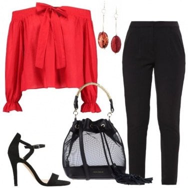 Outfit Il rosso e il nero