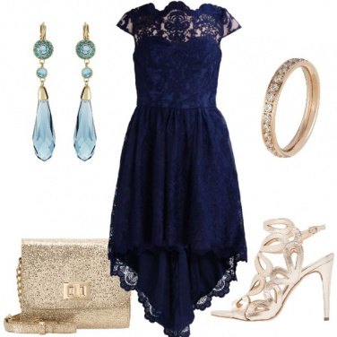 Outfit L\' oro con il blu