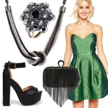 Outfit Capodanno in verde