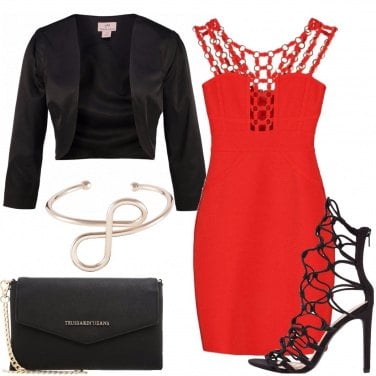 Outfit Party in rosso