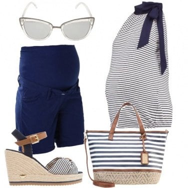Outfit Pancia a righe