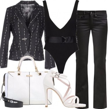 Outfit Bianco e nero trendy