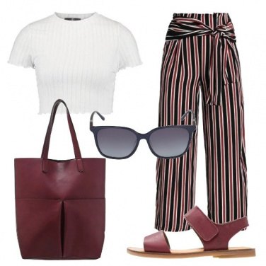 Outfit Il pantalone a righe