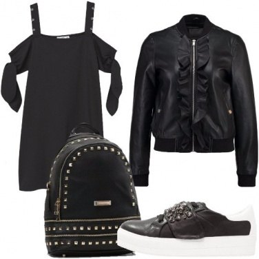 Outfit Borchie e ruches