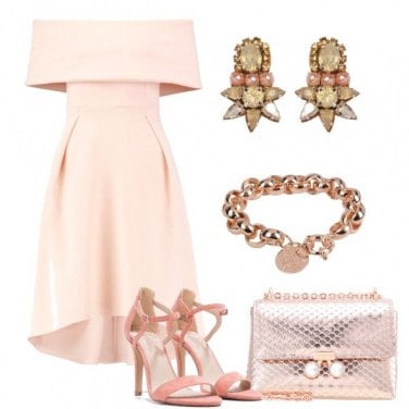 Outfit Cerimonia rosa