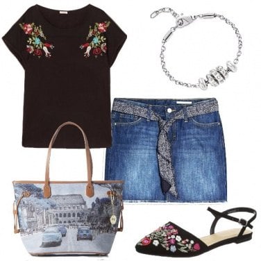 Outfit Roma tra i fiori