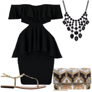 Outfit Oro e nero