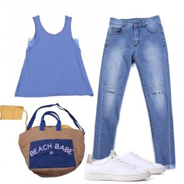 Outfit Blu indaco