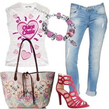 Outfit Adoro la mia t-shirt