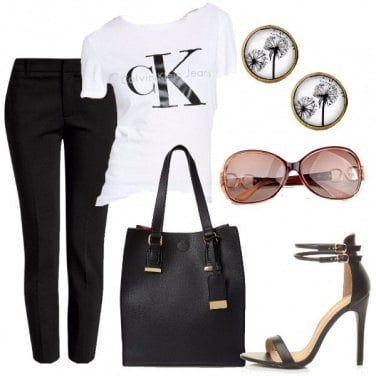 Outfit Giornata in bianco e nero