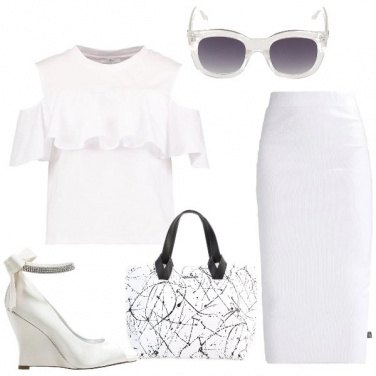 Outfit Bianco chic