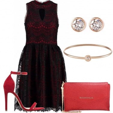 Outfit Rosso e nero