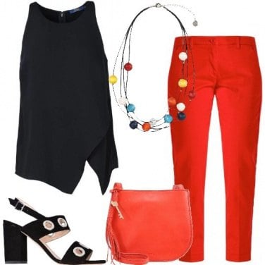 Outfit Un po\' rosso e un po\' nero