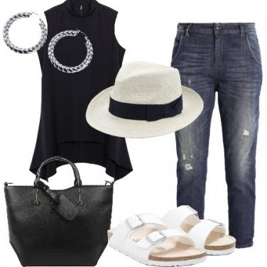 Outfit Minimal con il cappello