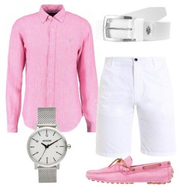 Outfit Freschezza in rosa