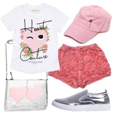 Outfit Cuori e fiori